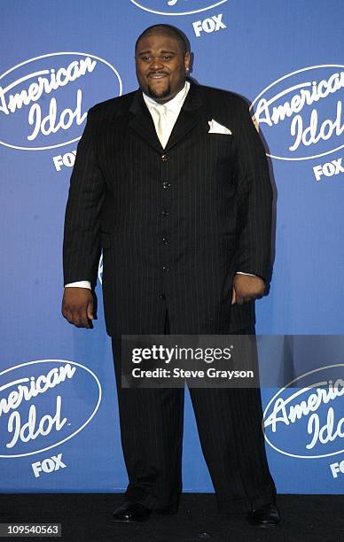 Ruben Studdard during "American Idol" Season 2 Finale - Press Room at Universal Amphitheater in Universal City, California, United States.