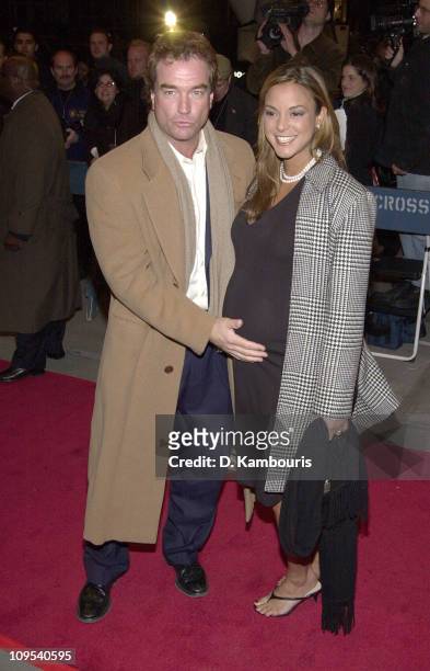 Eva La Rue and husband John Callahan during The First Annual WorldTrAID911 Benefit at Hammerstein Ballroom in New York City at Hammerstein Ballroom...