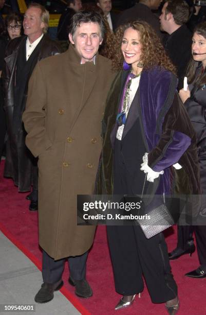 Gabriel Byrne and Marisa Berenson during The First Annual WorldTrAID911 Benefit at Hammerstein Ballroom in New York City at Hammerstein Ballroom in...