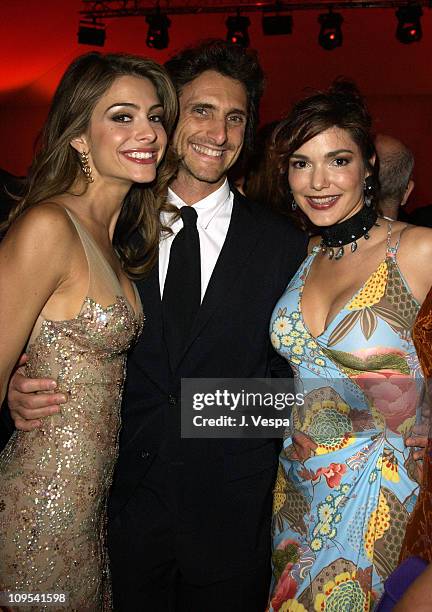 Maria Menounos, Lawrence Bender and Laura Elena Harring