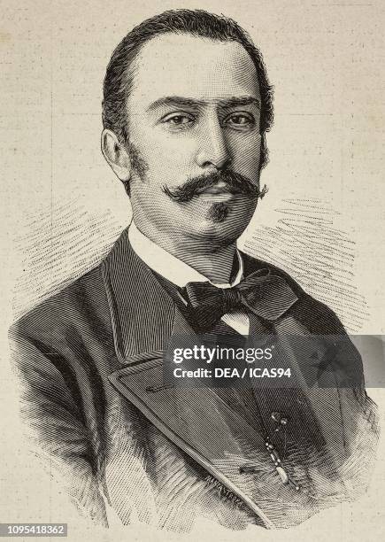 Portrait of Giovanni Giolitti , Italian politician, engraving by Ernesto Mancastroppa from a photograph by Schemboche, from L'Illustrazione Italiana,...