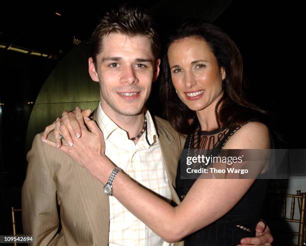 Kenny Doughty and Andie MacDowell during Sony Pictures Classic's & More Magazine after-party and dinner for the New York premiere of "Crush" at Ada...