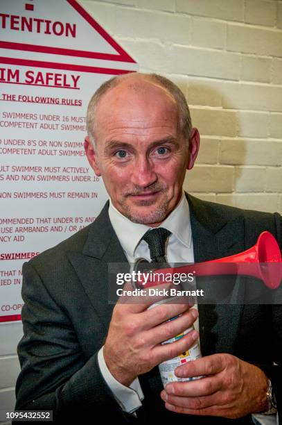 Barry McGuigan, retired Irish boxer, poses at Porchester Baths, London , 16th November 2011.