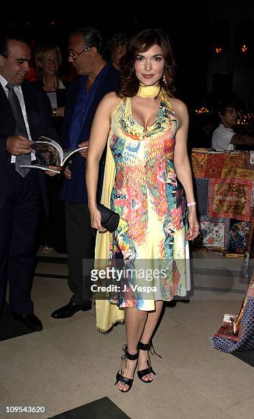 Laura Elena Harring during 2003 Cannes Film Festival - Roberto Cavalli Fashion Show - Dinner at Palm Beach in Cannes, France.