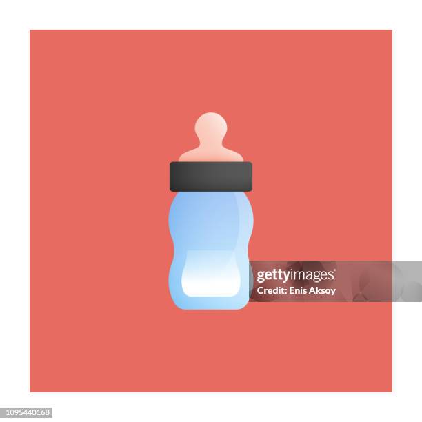 baby's bottle icon - basic math equation stock illustrations