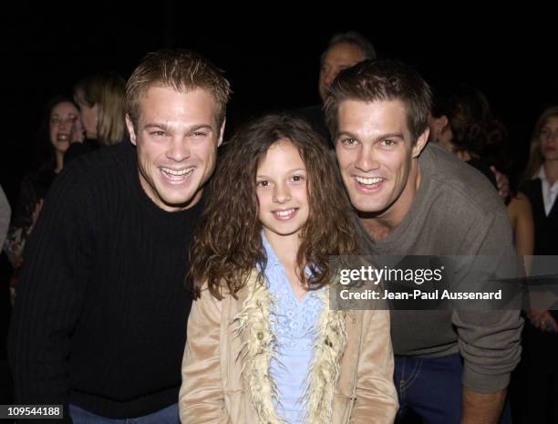 George Stults, MacKenzie Rosman and Geoff Stults during HP and The Hollywood Reporter Celebrate "The Future Through TV & Film" - Arrivals at Astra...