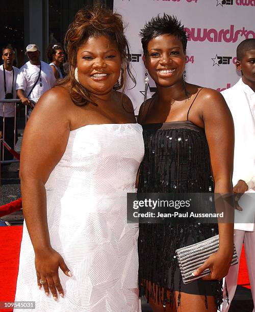 Mo'Nique and Fantasia Barrino during 4th Annual BET Awards - Arrivals at Kodak Theatre in Hollywood, California, United States.