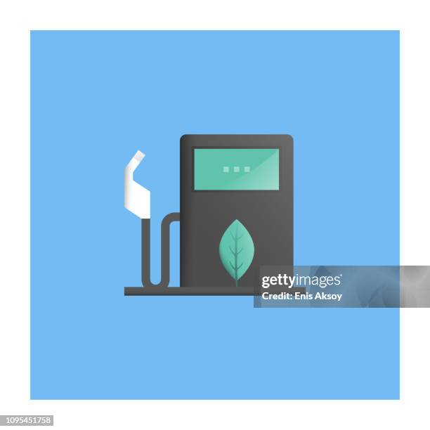 stockillustraties, clipart, cartoons en iconen met ecofuel-pictogram - biodiesel
