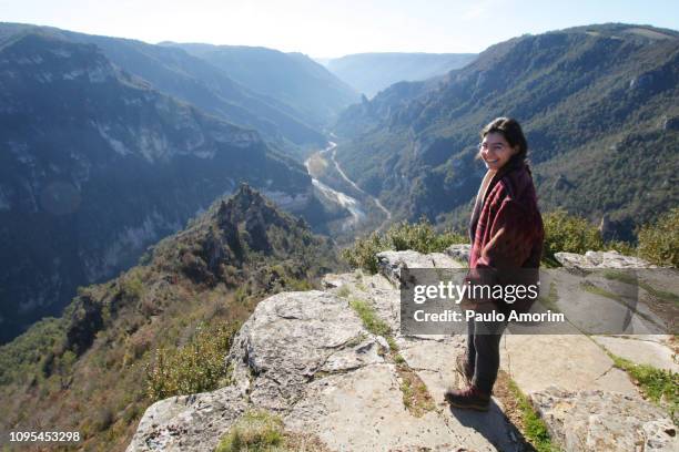 le point sublime during winter in the south of france - aveyron stock pictures, royalty-free photos & images