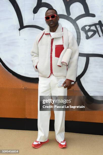 Skepta attends the Louis Vuitton Menswear Fall/Winter 2019-2020 show as part of Paris Fashion Week on January 17, 2019 in Paris, France.