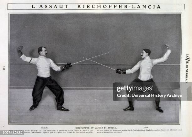 Kirchhoffer versus. Lancia di Brollo, in Paris 1905. Alphonse Kirchhoffer , French fencer who competed in the late 19th century and early 20th...