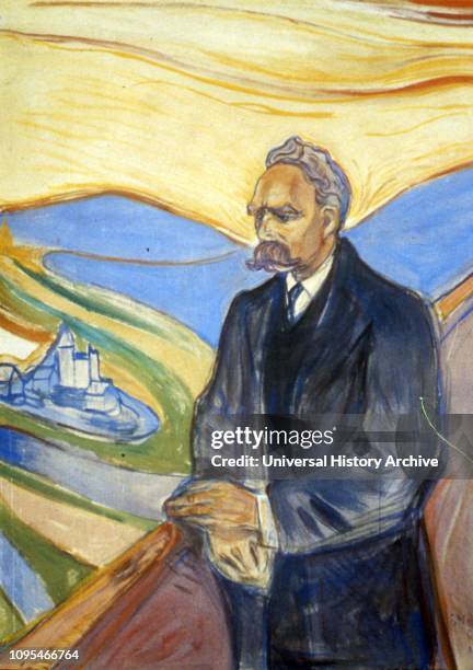 Friedrich Nietzsche, 1906. Oil on canvas, portrait by Edvard Munch. Thielska Galleriet, Stockholm, Sweden. Friedrich Wilhelm Nietzsche was a German...