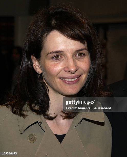 Juliette Binoche during Benefit Performance of "The Syringa Tree" To Support Edgemar Center For the Arts at Canon Theatre in Beverly Hills,...
