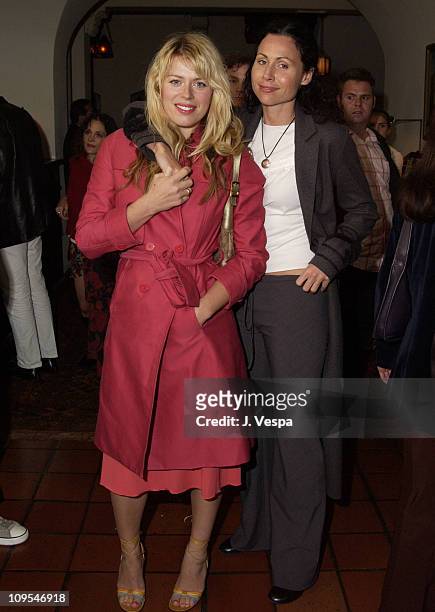 Amanda De Cadenet and Minnie Driver during Details Magazine hosts "Chelsea Walls" Premiere and After Party - Los Angeles at Laemmle Sunset and...