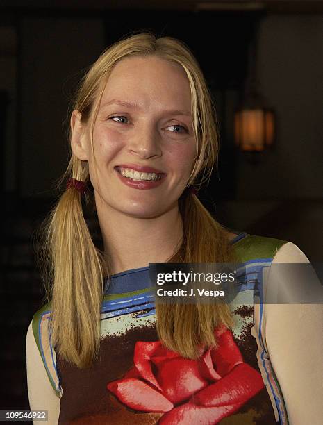 Uma Thurman during Details Magazine hosts "Chelsea Walls" Premiere and After Party - Los Angeles at Laemmle Sunset and Chateau Marmont in Los...