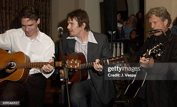 Robert Sean Leonard, director Ethan Hawke and Kris Kristofferson