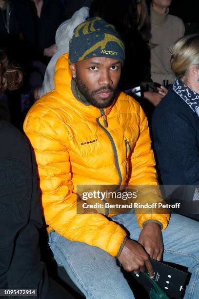 Frank Ocean attends the Louis Vuitton Menswear Fall/Winter 2019-2020 show as part of Paris Fashion Week on January 17, 2019 in Paris, France.