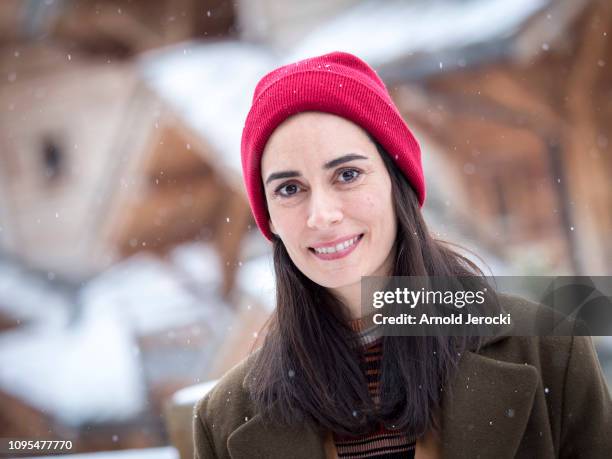 Melissa Sozen attends "Damien veut changer le monde" photocall during the 22nd L'Alpe D'Huez International Comedy Film Festival on January 17, 2019...