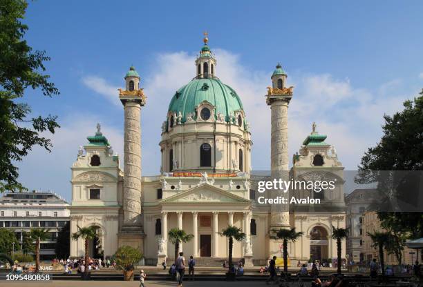 Austria, Vienna, St Charles Church, Karlskirche.