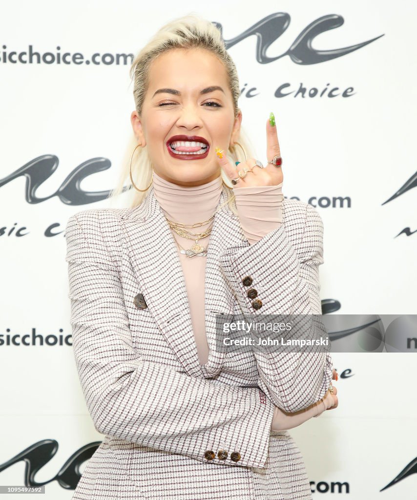 Rita Ora Visits Music Choice