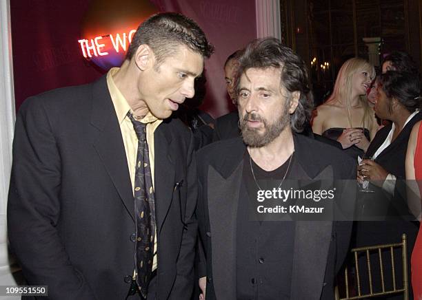 Steven Bauer and Al Pacino during "Scarface" 20th Anniversary Re-release Celebration - After Party in New York City, New York, United States.