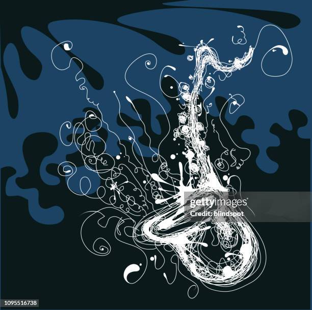 Saxis Drawing Saxophone Player Drawing Photos and Premium High Res Pictures - Getty ...