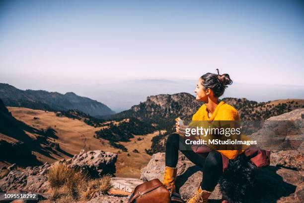 lunch time. - mountains hiking stock pictures, royalty-free photos & images