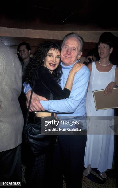 Les Paul and Jaid Barrymore during Les Paul 81st Birthday Party at Iridium Restaurant & Jazz Club in New York City, NY, United States.