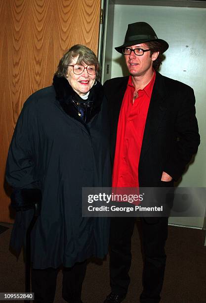 James Spader & Mother. During 2002 Sundance Film Festival - "The Secretary" Premiere at The Library in Park City, Utah, United States.