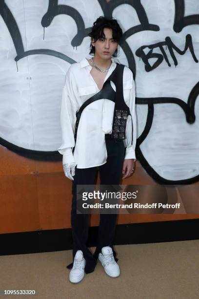 Actor Kris Wu attends the Louis Vuitton Menswear Fall/Winter 2019-2020 show as part of Paris Fashion Week on January 17, 2019 in Paris, France.