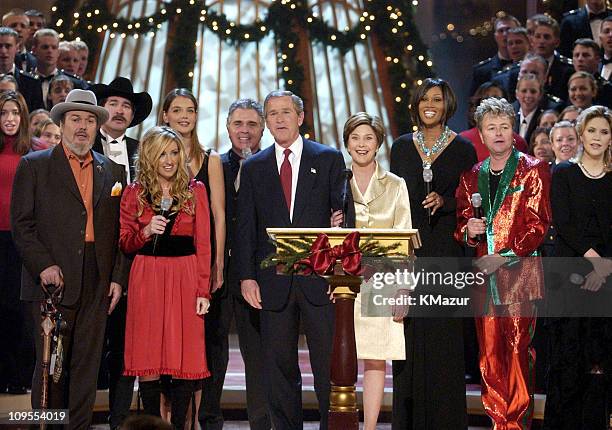 President George W. Bush and First Lady Laura Bush at TNT's "Christmas in Washington" Concert to air Sunday, December 15 at 8pm ET/PT, live from the...