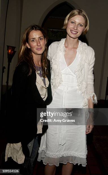 Anna Getty and Kirsty Hume during Kirsty Hume Hosts Custom-Designed Perfume Party at Chateau Marmont in West Hollywood, California, United States.