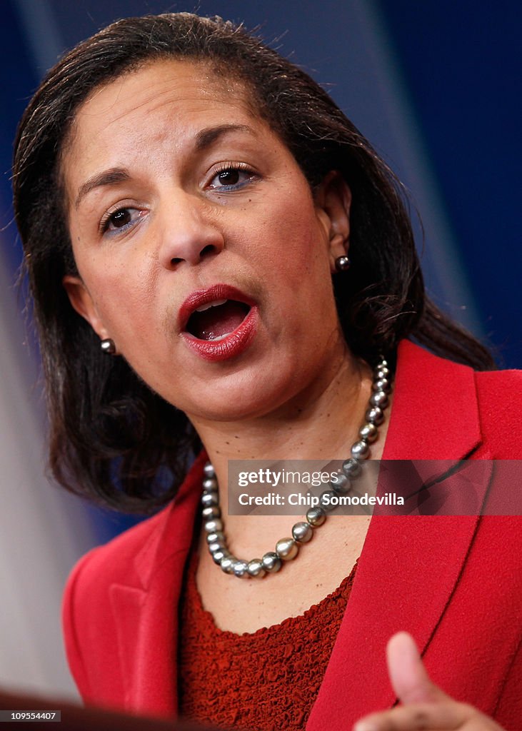 Susan Rice Wikipedia United Nations Ambassador Susan Rice answers reporters' questions ...