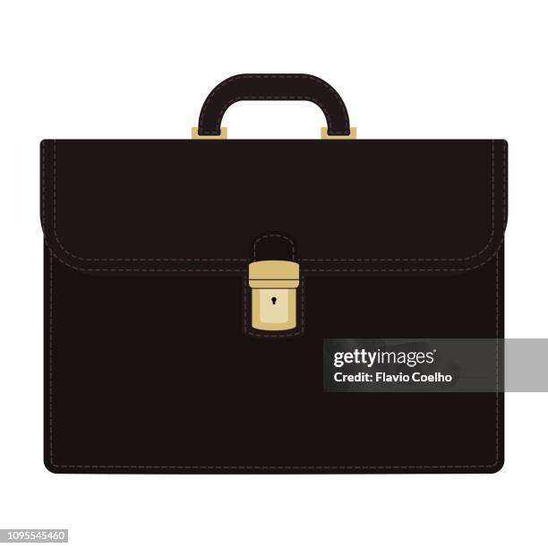 business briefcase illustration - diplomatenkoffer stock-fotos und bilder