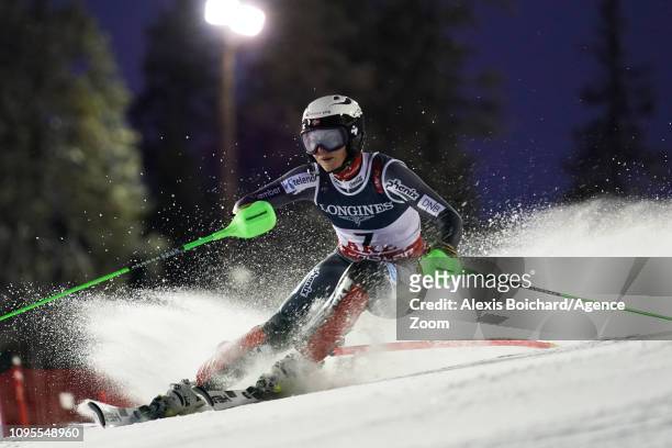 Ragnhild Haga of Norway wins the bronze medal during the FIS World Ski Championships Women's Alpine Combined on February 8, 2019 in Are Sweden.