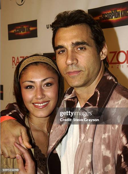 Alexandra Donelli & Adrian Paul during "The Scorpion King Spectacular" and Launch Party at Sunset and Crescent Heights in Hollywood, California,...