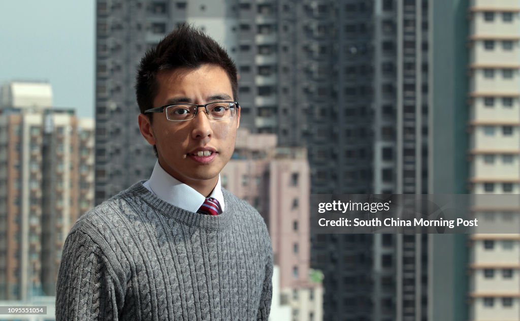 Laurence Tang Yat-long, former president of The Hong Kong University Students' Union, poses for a photograph in HKU. 24MAR15