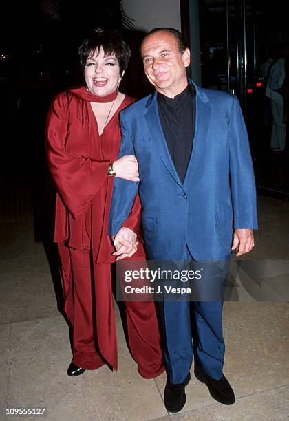 Liza Minnelli and Joe Pesci during Entertaining Liza Benefit for R.A.D.D - June 7, 1999 at Beverly Hilton Hotel in Beverly Hills, California, United...