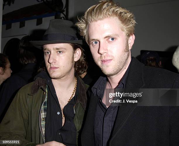 Ben Foster and Bryten Goss during Playstation 2 Presents The PS2 Tour: Camp Freddy with Surprise Guests - After-Party at Joseph's at Joseph's in...