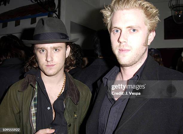 Ben Foster and Bryten Goss during Playstation 2 Presents The PS2 Tour: Camp Freddy with Surprise Guests - After-Party at Joseph's at Joseph's in...