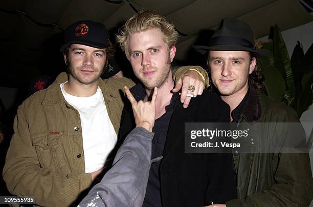 Danny Masterson, Bryten Goss and Ben Foster during Playstation 2 Presents The PS2 Tour: Camp Freddy with Surprise Guests - After-Party at Joseph's at...