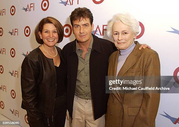 Laura Sandall, Target, Charlie Sheen and Jean Firstenberg, Director and CEO of AFI