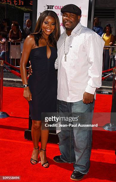 Gabrielle Union and husband Chris Howard during 4th Annual BET Awards - Arrivals at Kodak Theatre in Hollywood, California, United States.