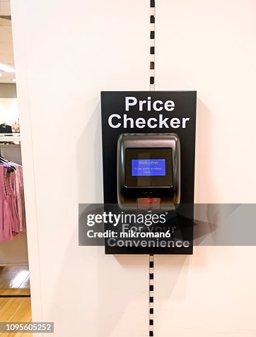 Price Checker Device In Shop Wallmount High-Res Stock Photo - Getty Images