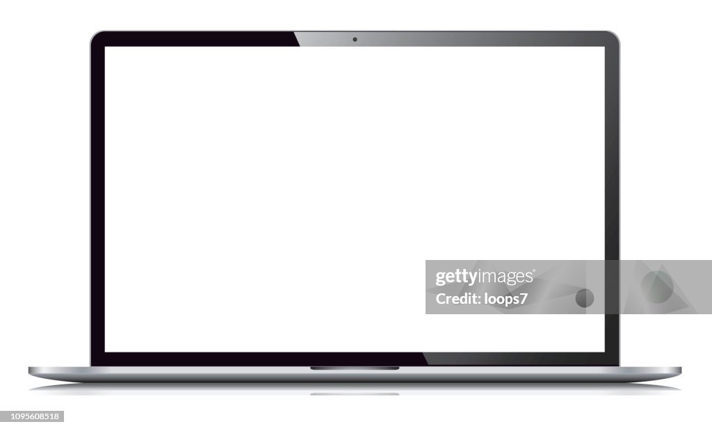 Laptop Isolated on White Background