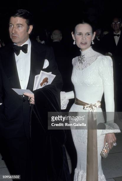 Wyatt Cooper and Gloria Vanderbilt during Charlie Chaplin Received an Evening Tribute at Philharmonic Hall in New York City, New York, United States.