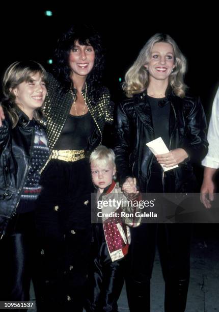 Chasity Bono, Cher, Elijah Blue Allman and Georganne LaPiere