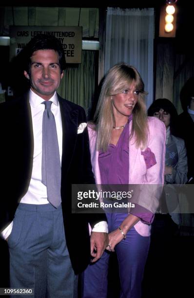 George Hamilton and Liz Treadwell during "Stepping Out" - January 29, 1981 at Beverly Hills Wilshire in Beverly Hills, California, United States.