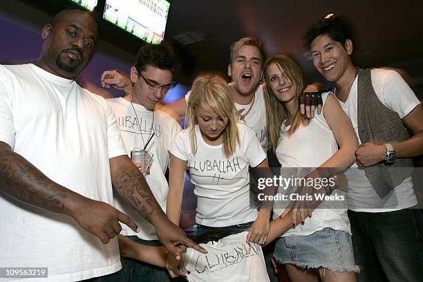 Damon Dash, DJ A.M., Nicole Richie, Chad Muska, Vanessa Traina and Carlos Lopez