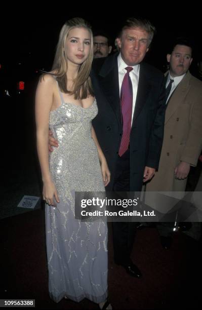 Ivanka Trump and Donald Trump during The 40th Annual GRAMMY Awards - Sony Music After Party at Manhattan Center in New York City, New York, United...